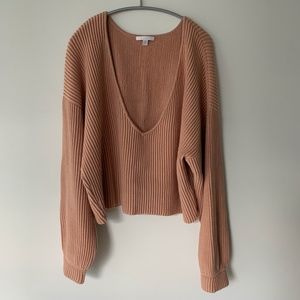 Lunya Cozy Cotton Silk Reversible cropped sweater, XL